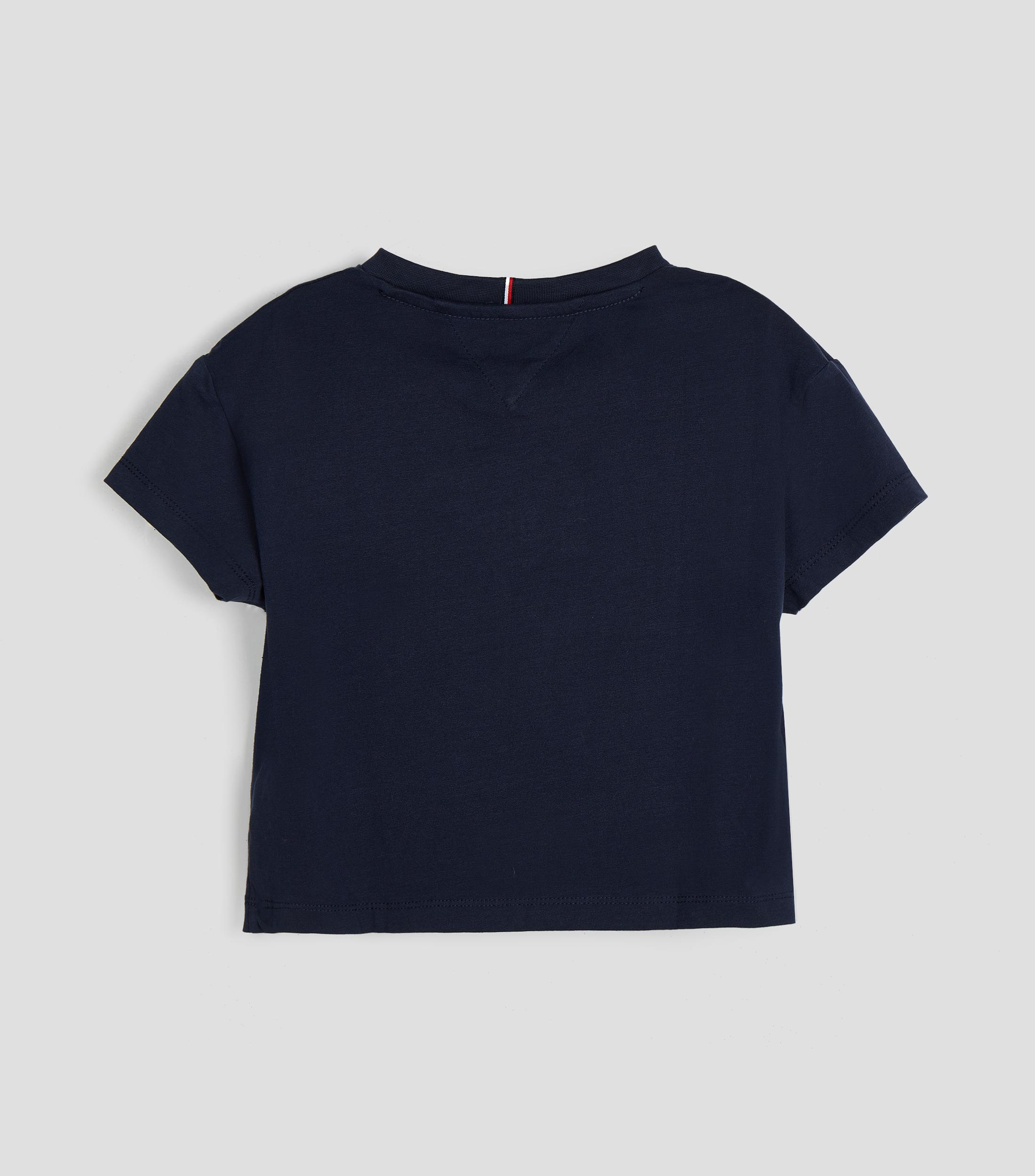 Playera cuello redondo manga corta sólido Niña